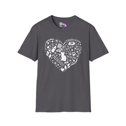 Cats Fill My Heart Adult T-shirt