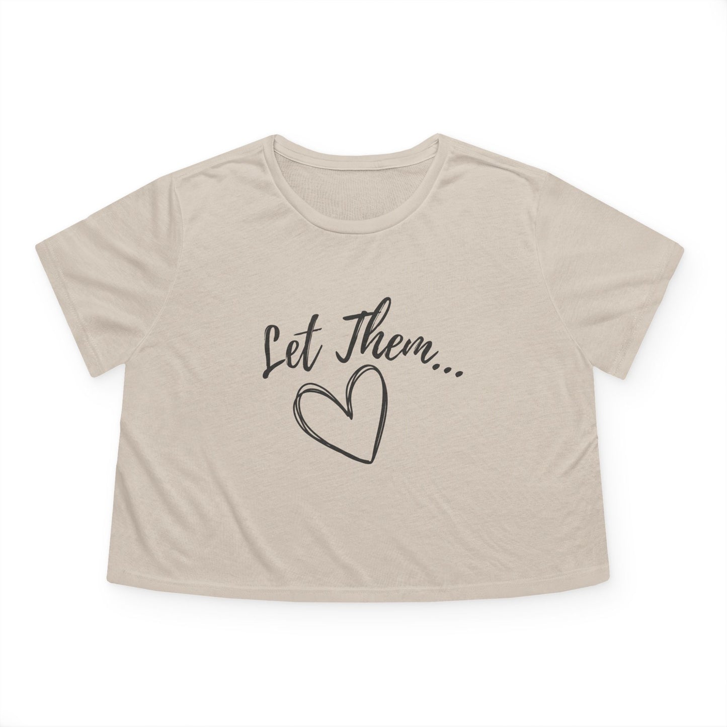 Let Them Women's Flowy Cropped Tee
