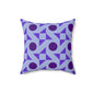 Violet Pinwheels Throw Pillow