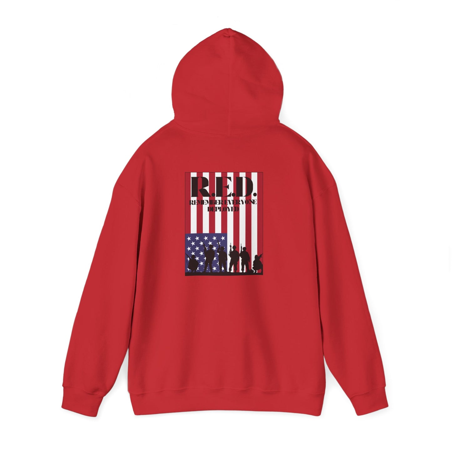 RED Fridays Remember Everyone Deployed Heavy Blend™ Hooded Sweatshirt