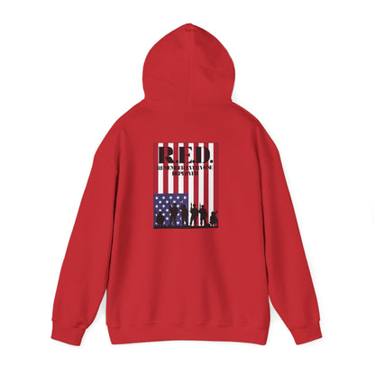 RED Fridays Remember Everyone Deployed Heavy Blend™ Hooded Sweatshirt
