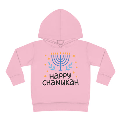 Happy Chanukah Toddler Pullover Fleece Hoodie