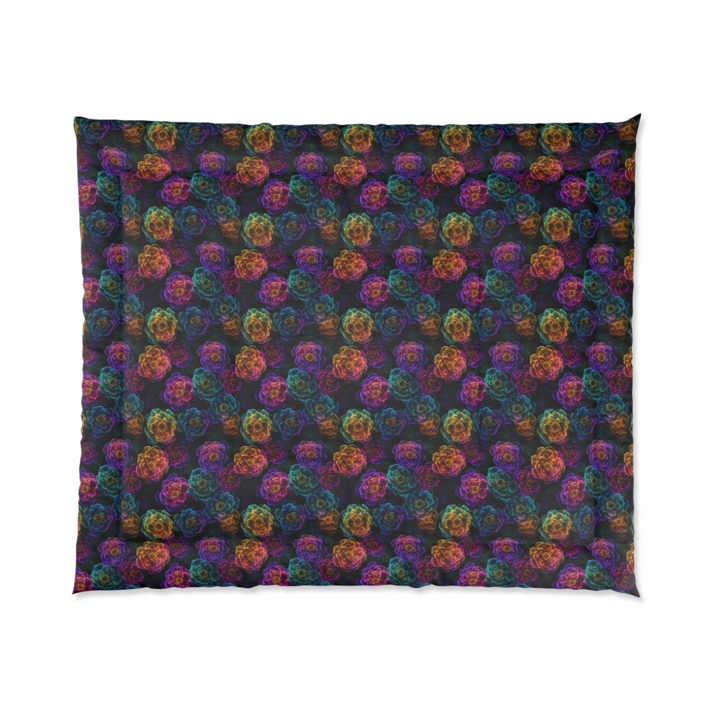 Neon Whisper Blooms Basic Bedding Set