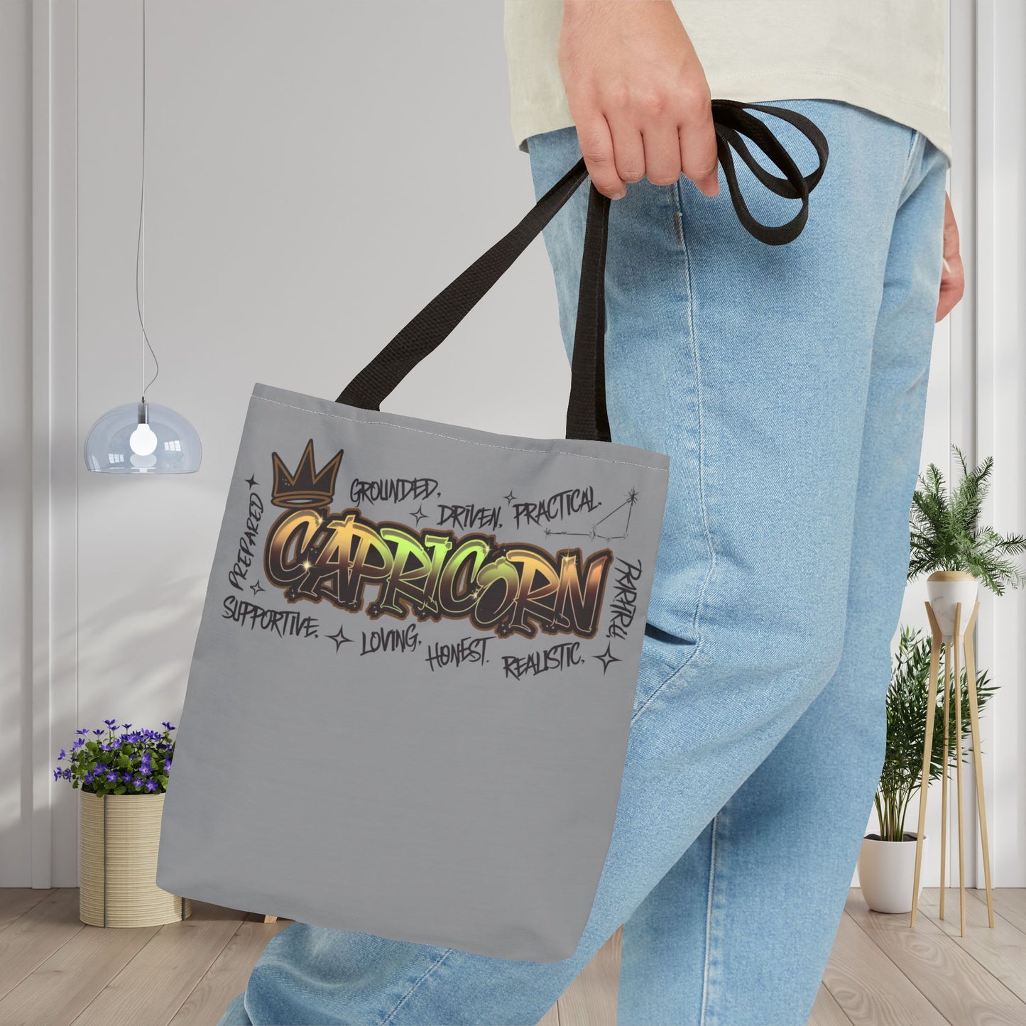 Capricorn Street Art Canvas Tote Bag
