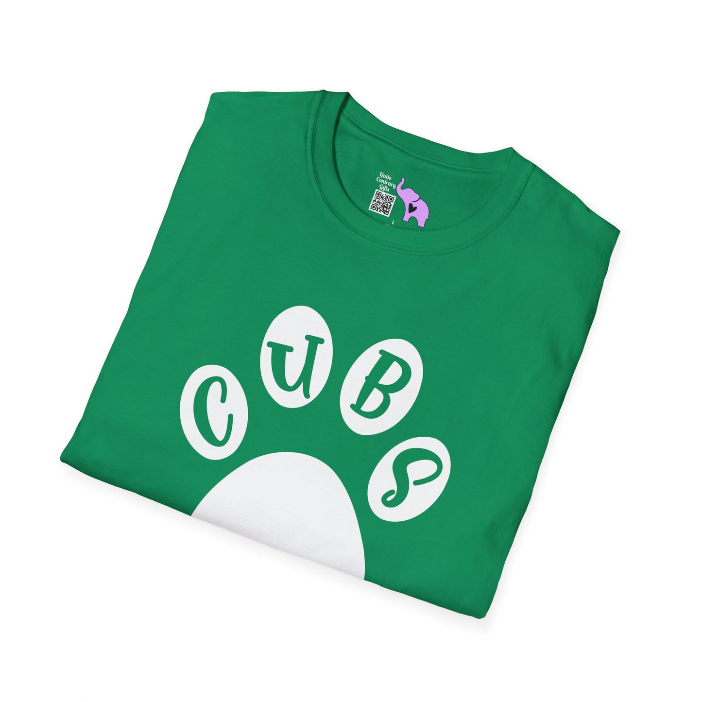 Brenham Cubs Paw Print Adult T-shirt