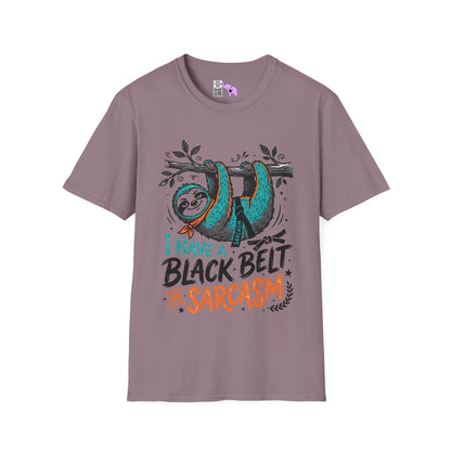 ""I Have A Black Belt in Sarcasm (Sloth) Adult T-shirt