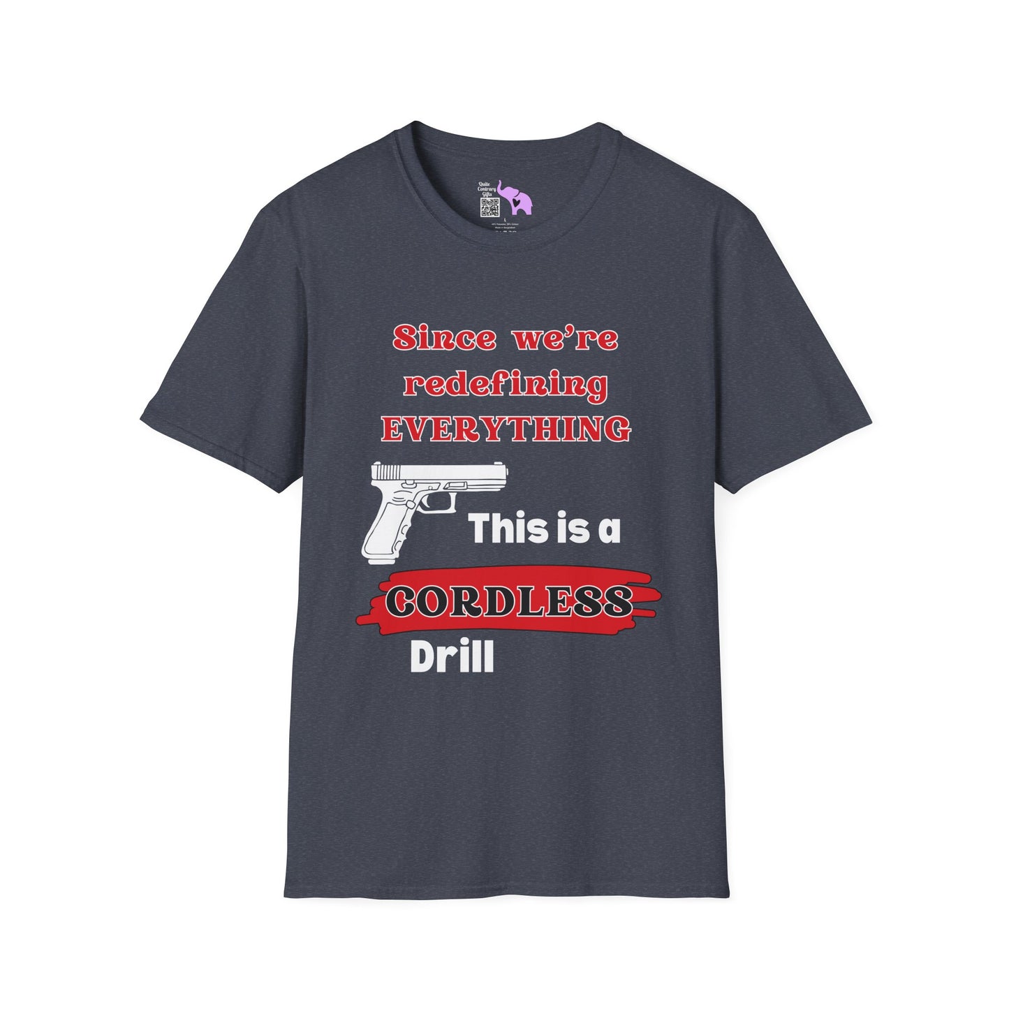 2A Redefining Gun as a Cordless Drill Adult T-shirt