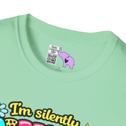 I'm Silently Correcting Your Grammar (Colorful) Adult T-shirt