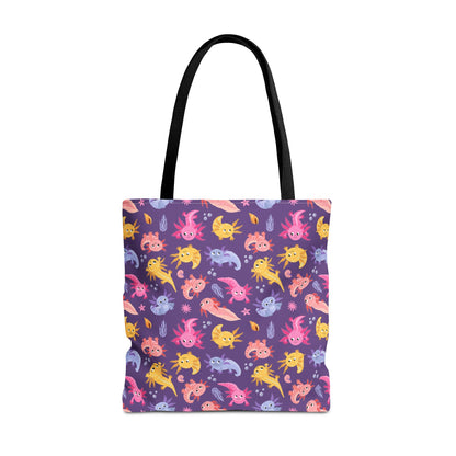 Axolotl Adventures Canvas Tote Bag