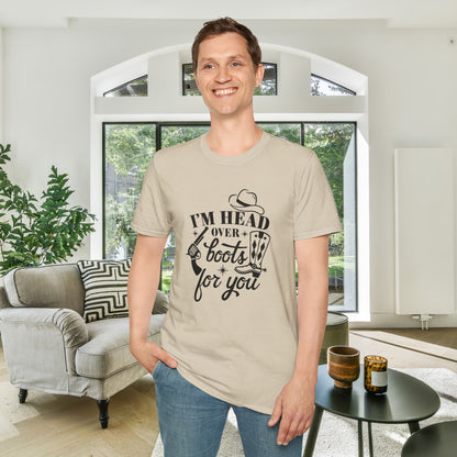 I'm Head Over Boots For You Adult T-shirt