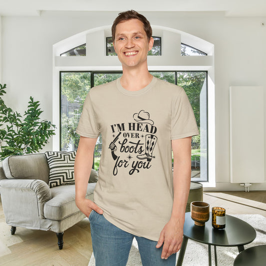 I'm Head Over Boots For You Adult T-shirt