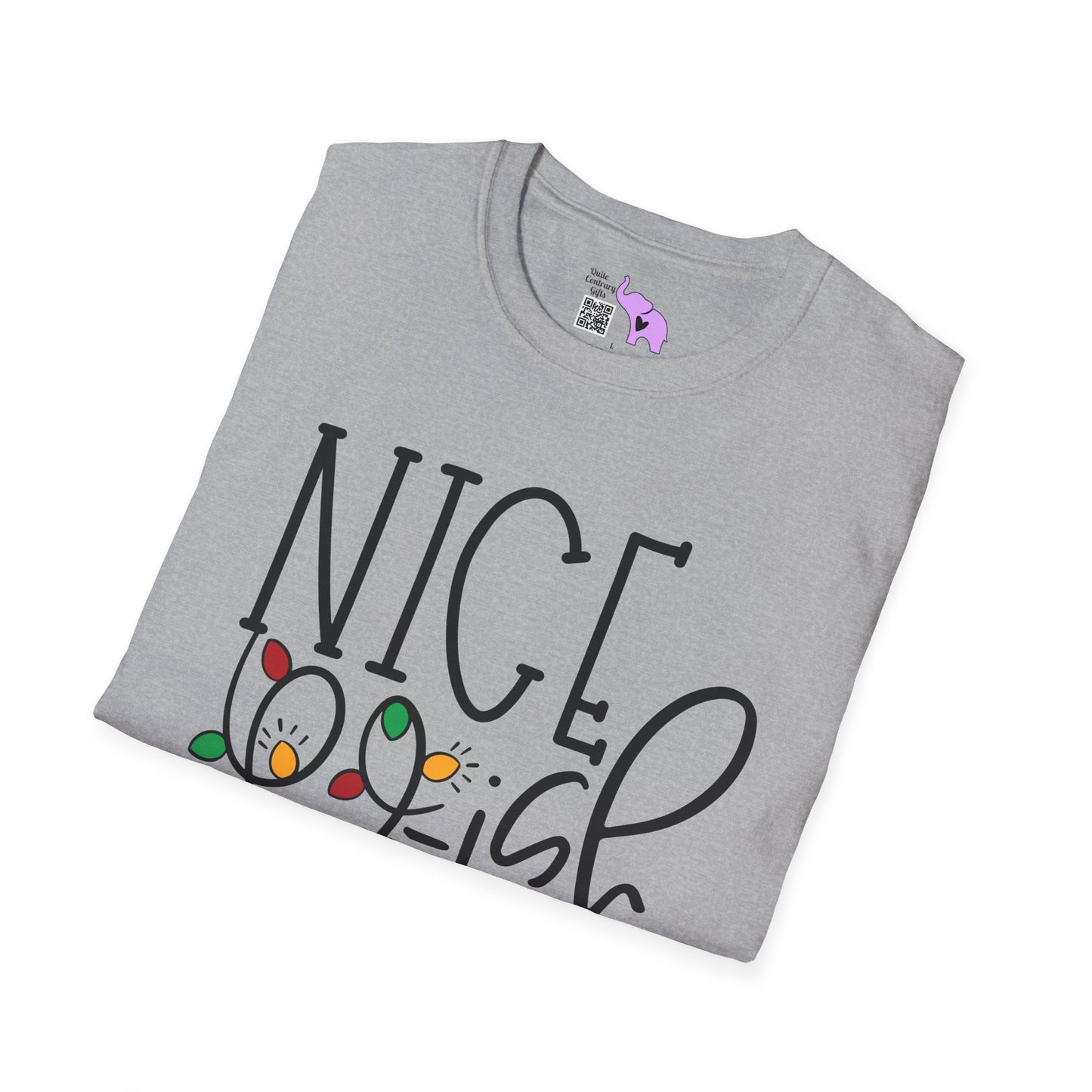 Nice-ish (Christmas Lights) Adult T-shirt