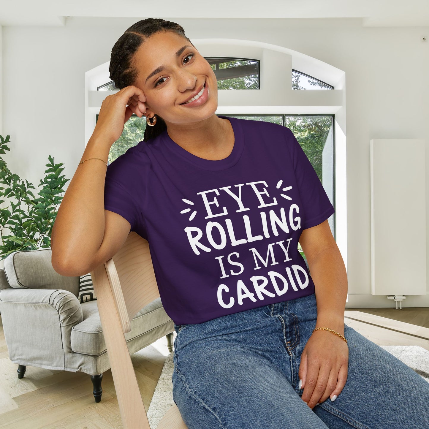 Eye Rolling Is My Cardio Adult T-shirt
