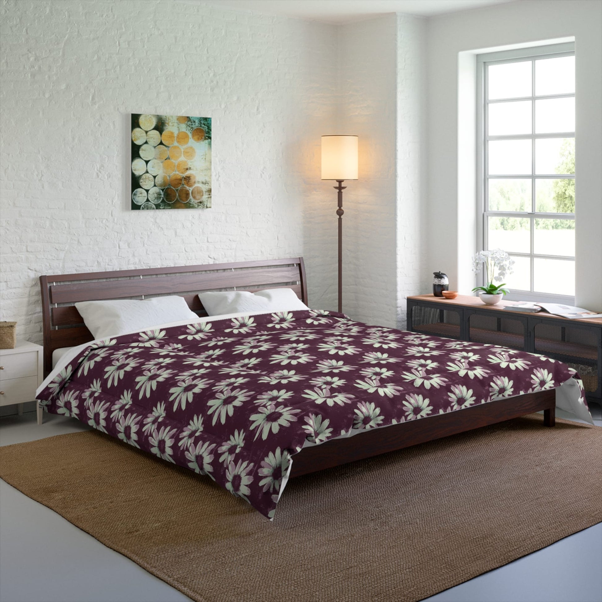 Purple Tide Petals Comforter
