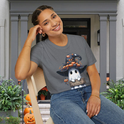 Spooky Season Cute Ghost Adult T-shirt