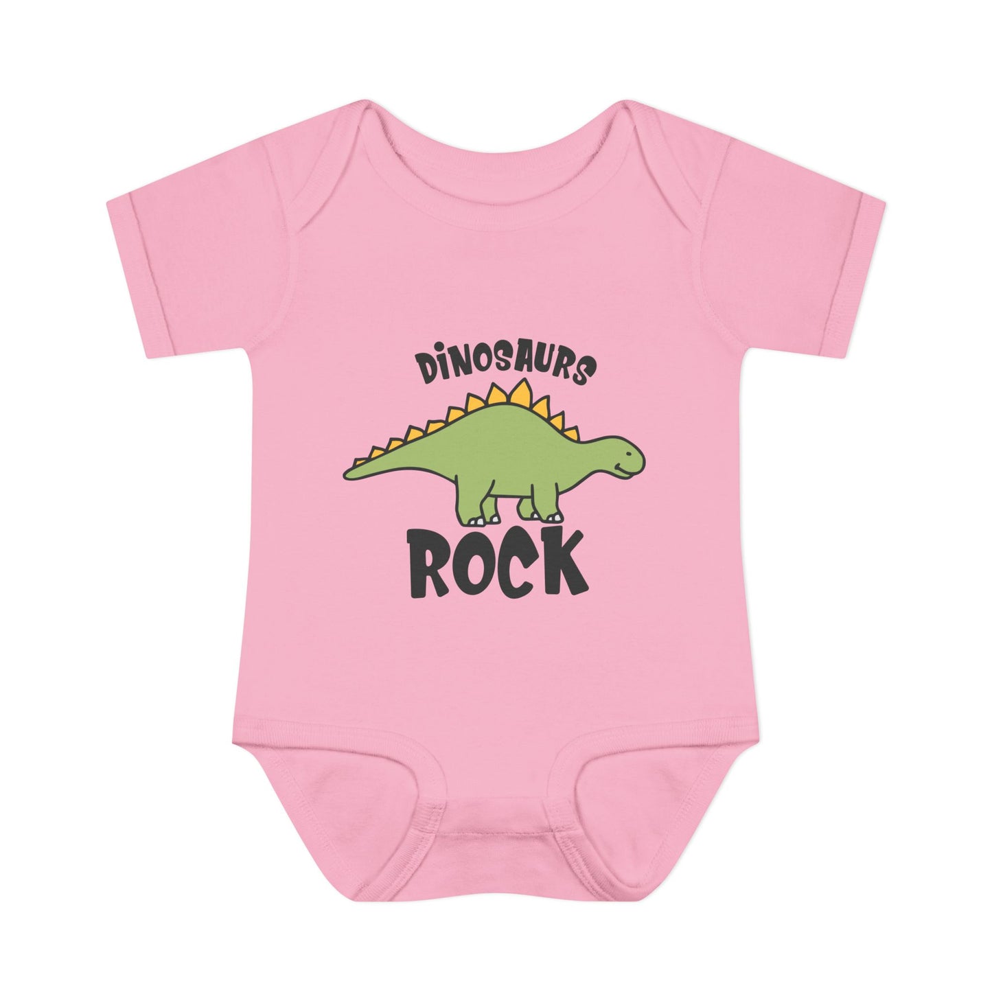 Dinosaurs Rock Baby Rib Bodysuit