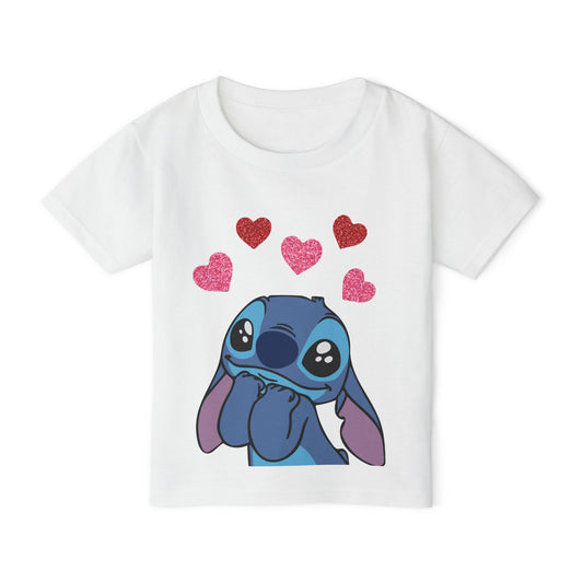 Stitch In Love Heavy Cotton™ Toddler T-shirt