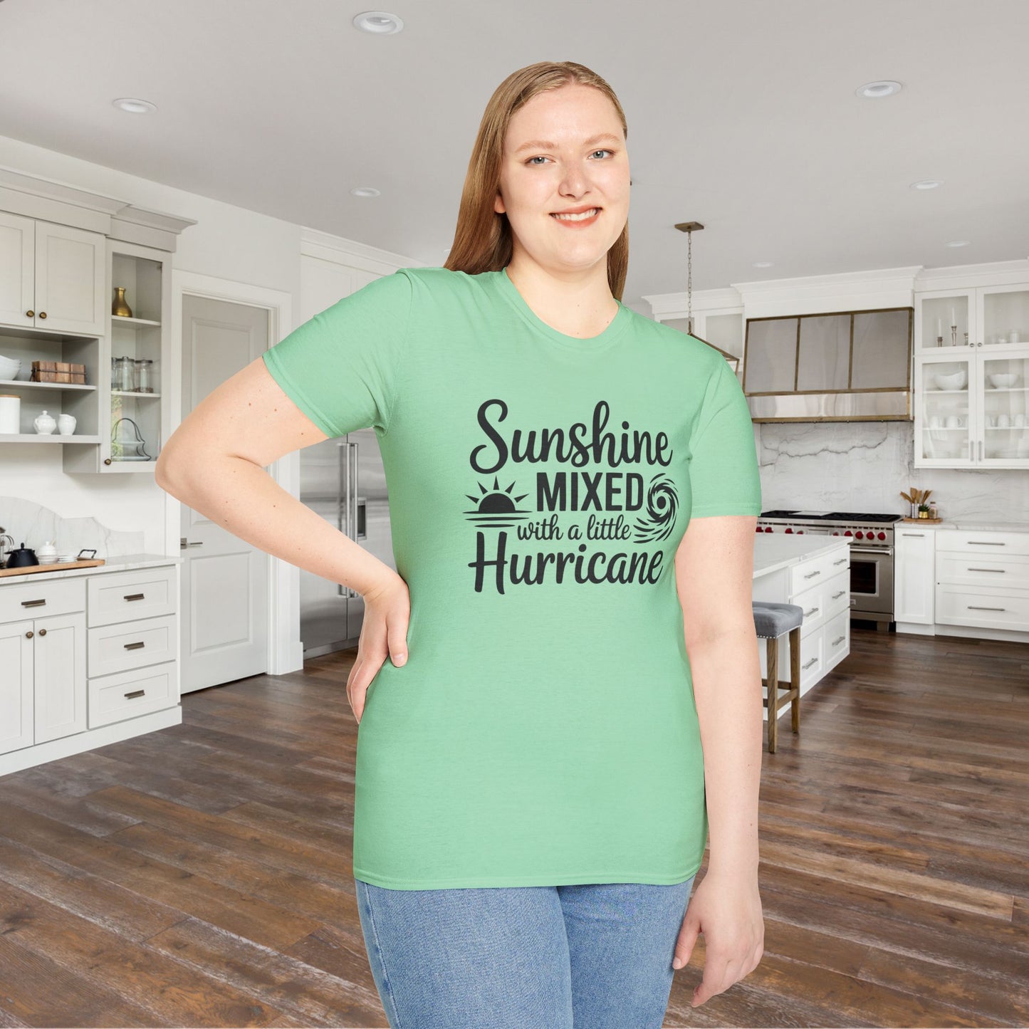 Sunshine Mixed With A Little Hurricane Adult T-shirt