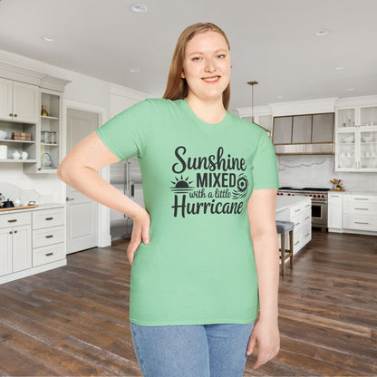 Sunshine Mixed With A Little Hurricane Adult T-shirt