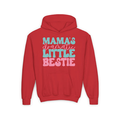 Mama's Dramatic Little Bestie Youth Heavy Blend Hoodie