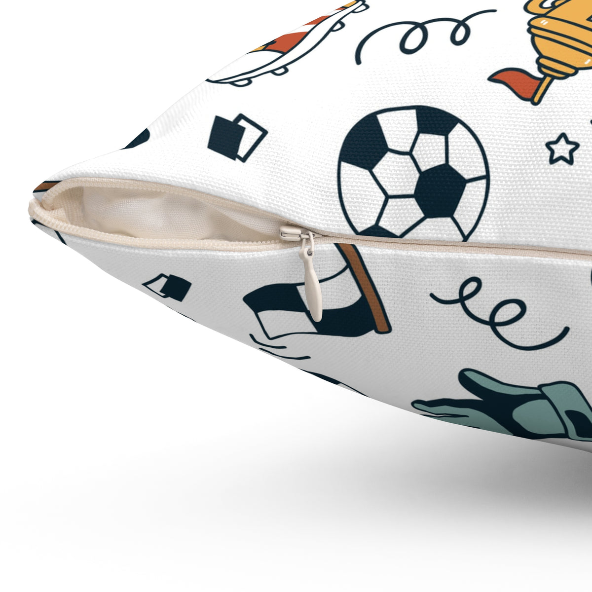 Little Soccer Legends Throw Pillow
