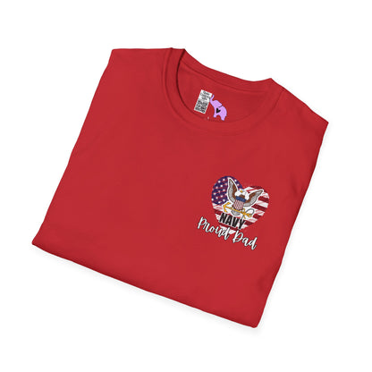 Proud Dad of Sailor US Navy Daughter Adult T-shirt