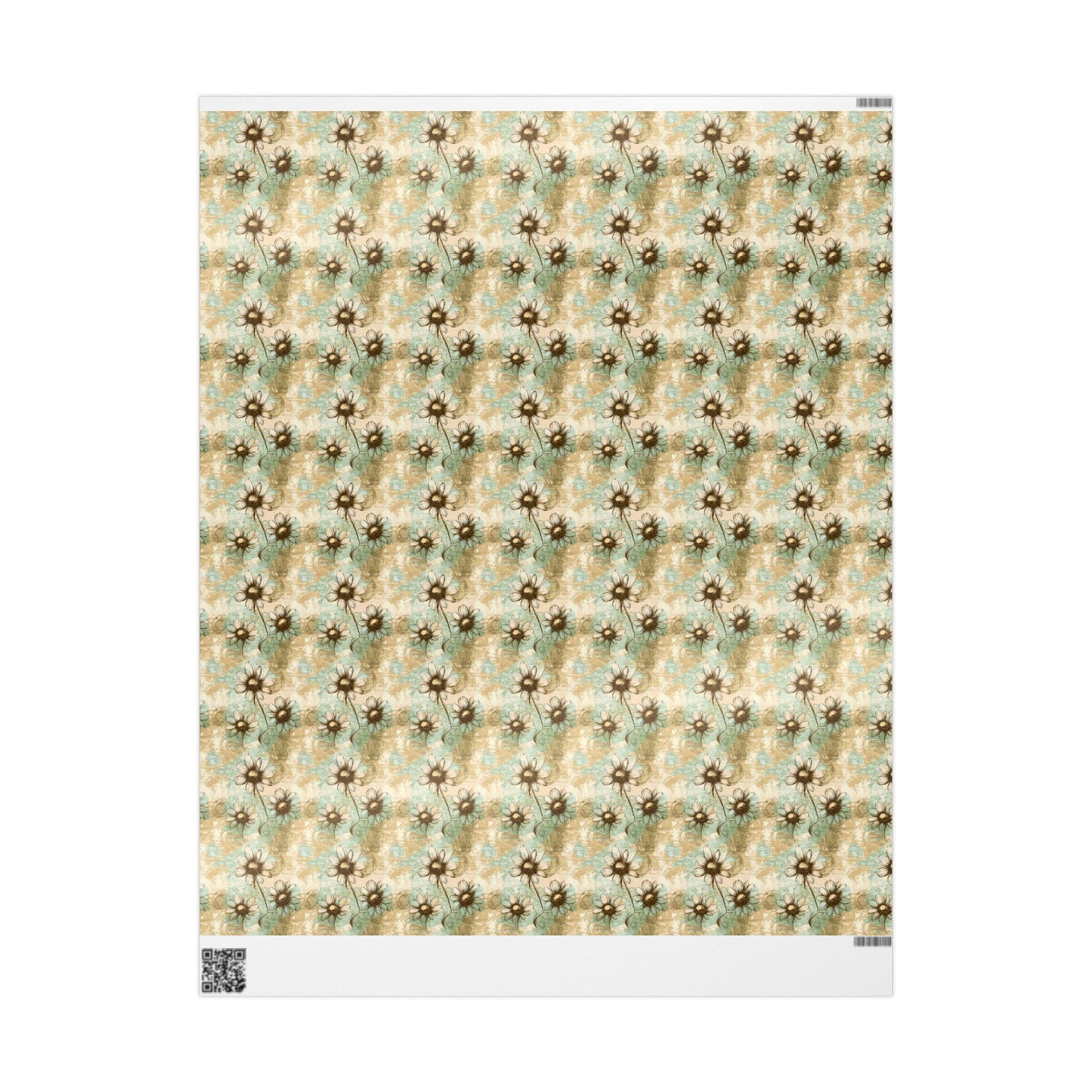Worn Meadow Daisies Wrapping Paper