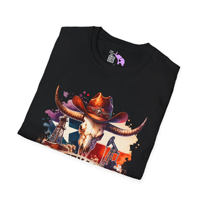 Texas Oil Rigs Adult T-shirt