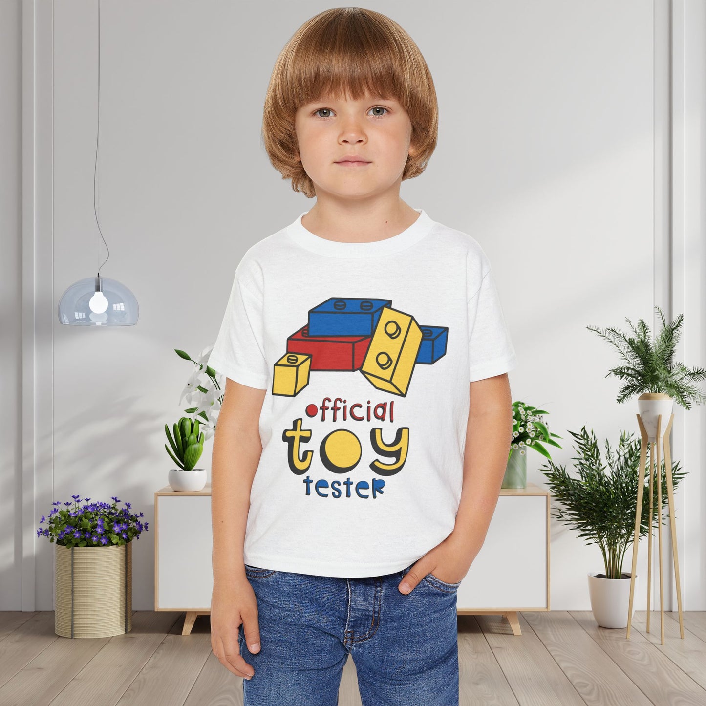 Official Toy Tester (Blocks) Heavy Cotton™ Toddler T-shirt