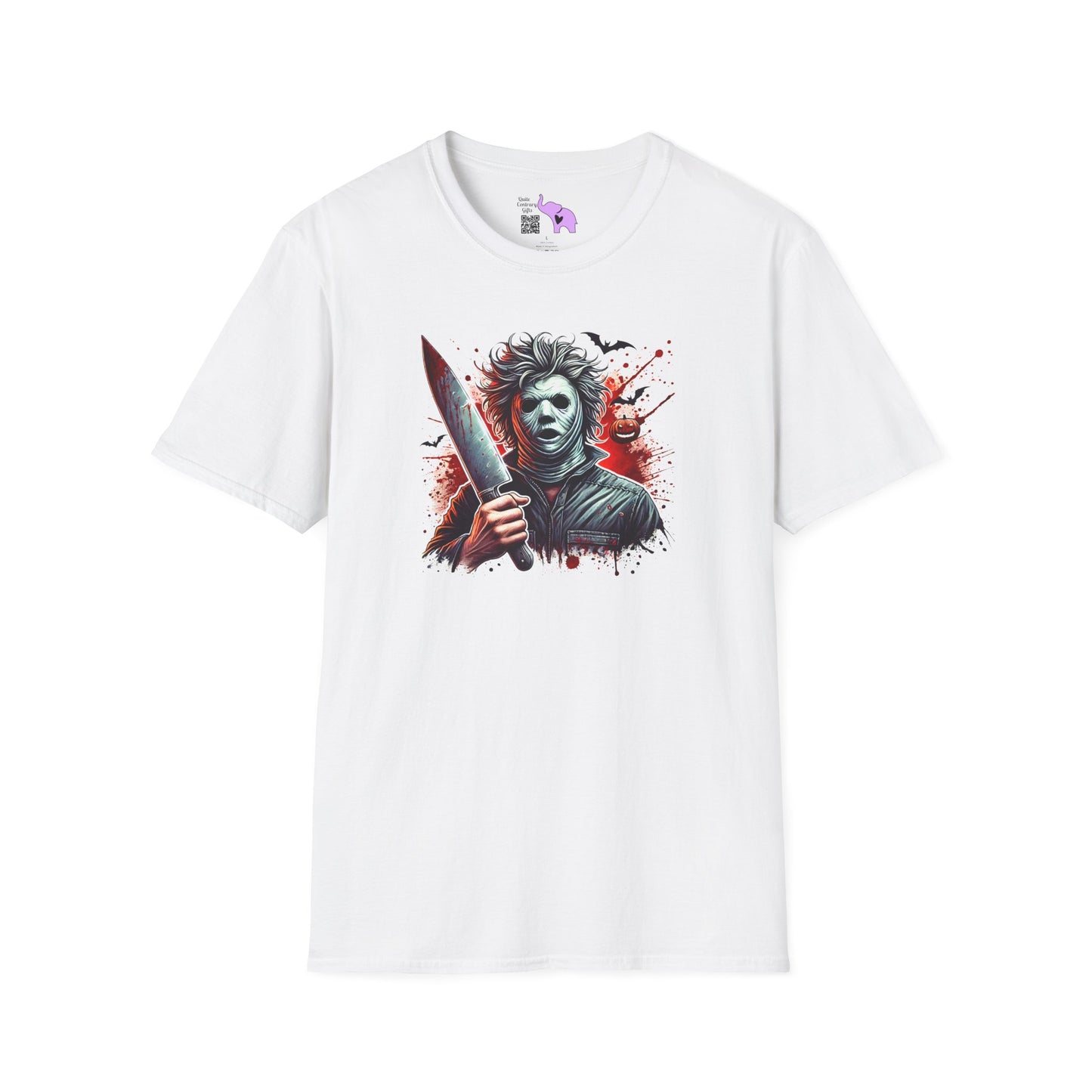 Creepy Halloween Slasher Adult T-shirt
