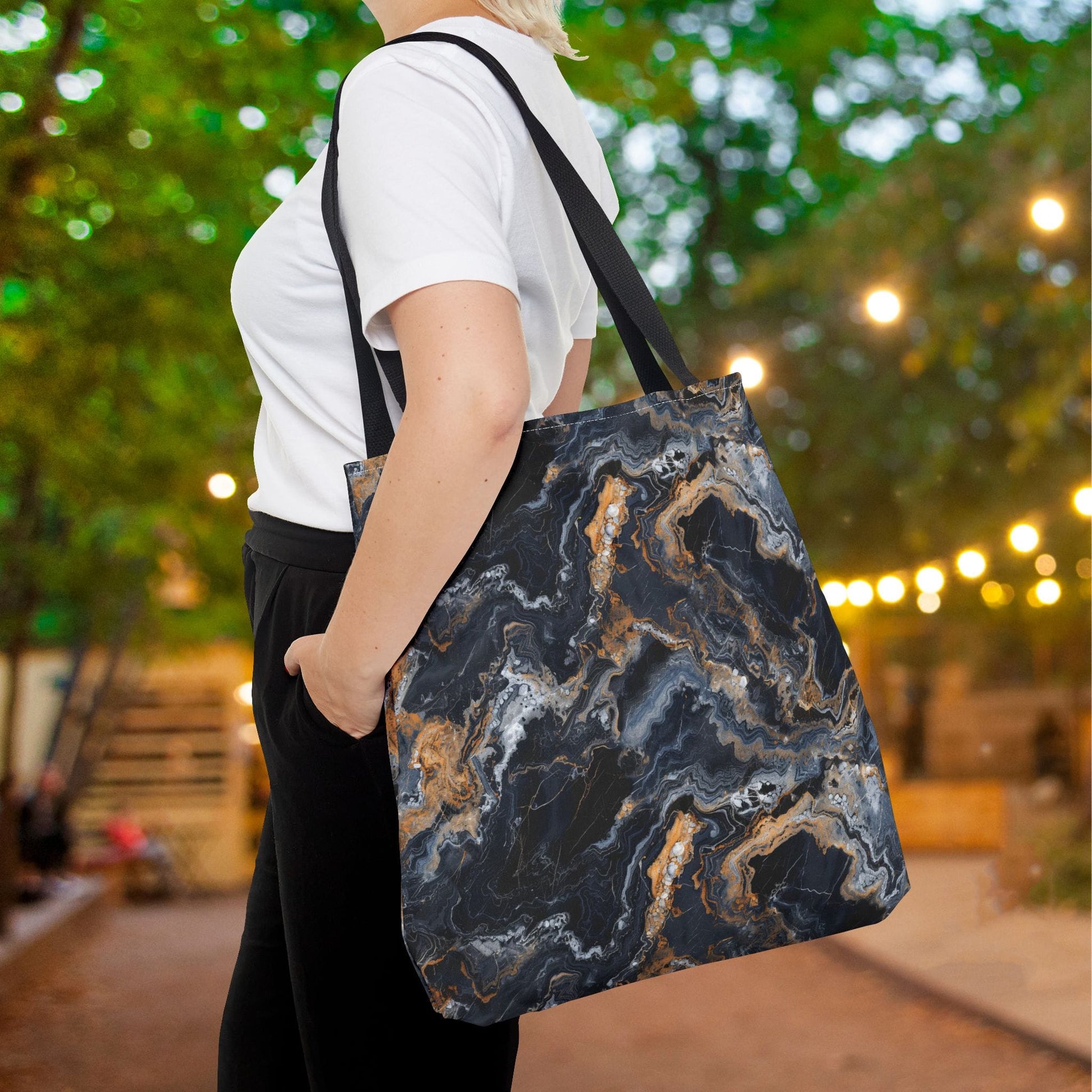 Moonspill Marble Canvas Tote Bag