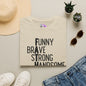 Father-Funny, Brave, Strong, Handsome, Protective, Friend Adult T-shirt