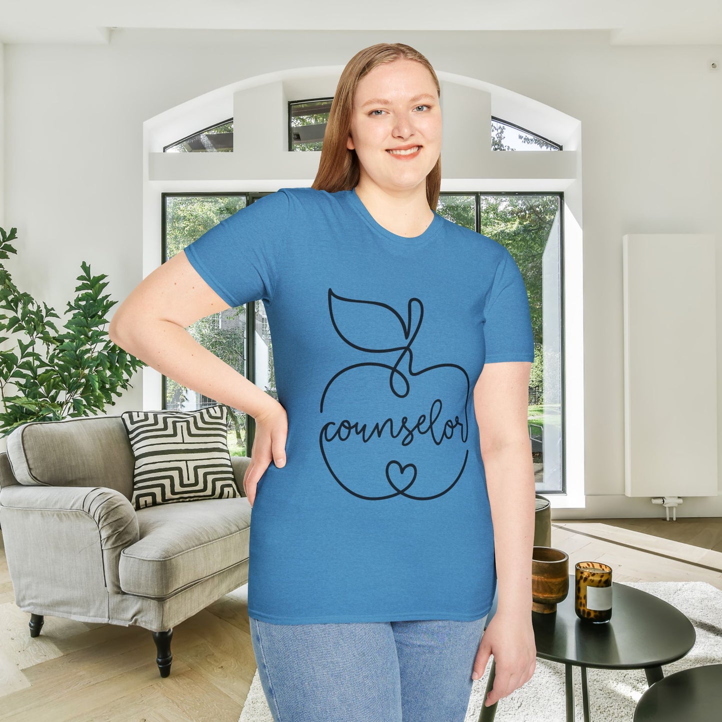 Counselor (w/Apple) Adult T-shirt