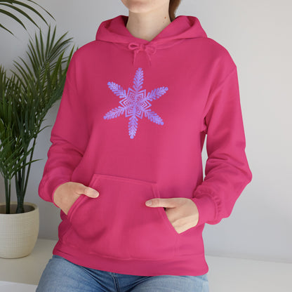 Large Snowflake 2 Adult Heavy Blend™ Hooded Sweatshirt