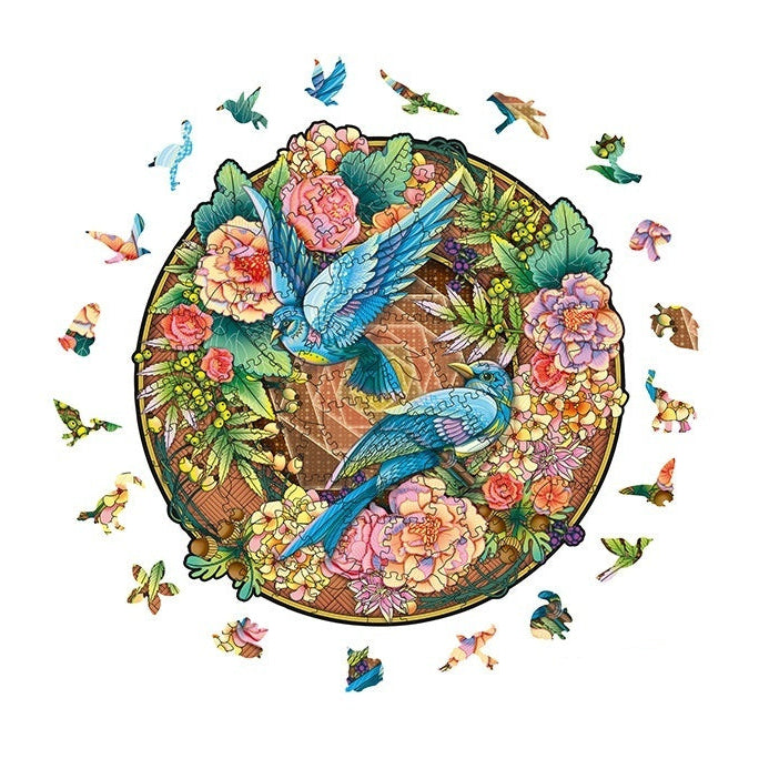 Colorful Bird Wooden Puzzles