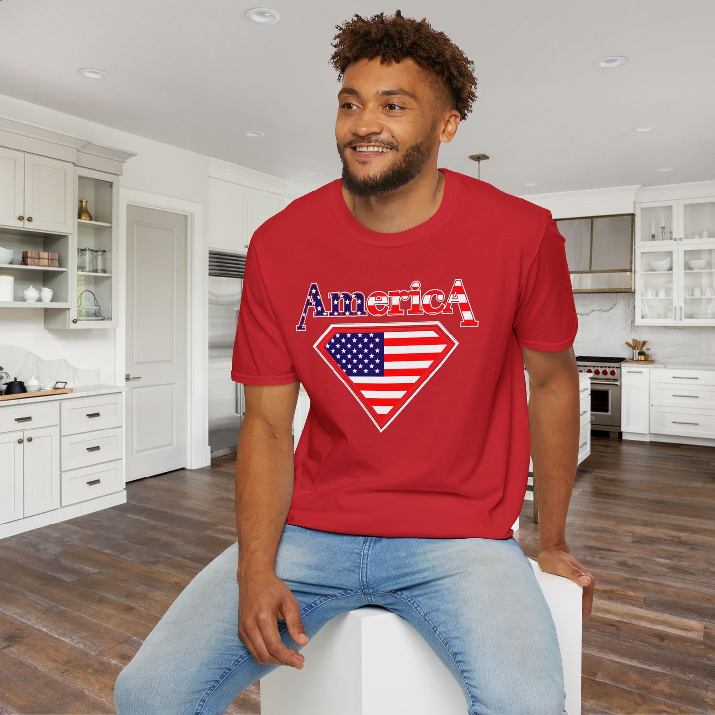America (Diamond) Adult T-shirt