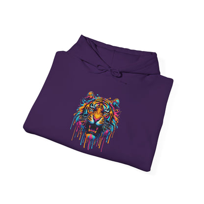 Colorful Tiger Heavy Blend™ Hooded Sweatshirt