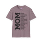 Mom Description Adult T-shirt