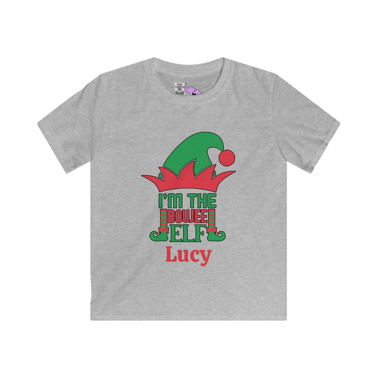 I'm The Boujee Elf Personalized Youth Softstyle Tee