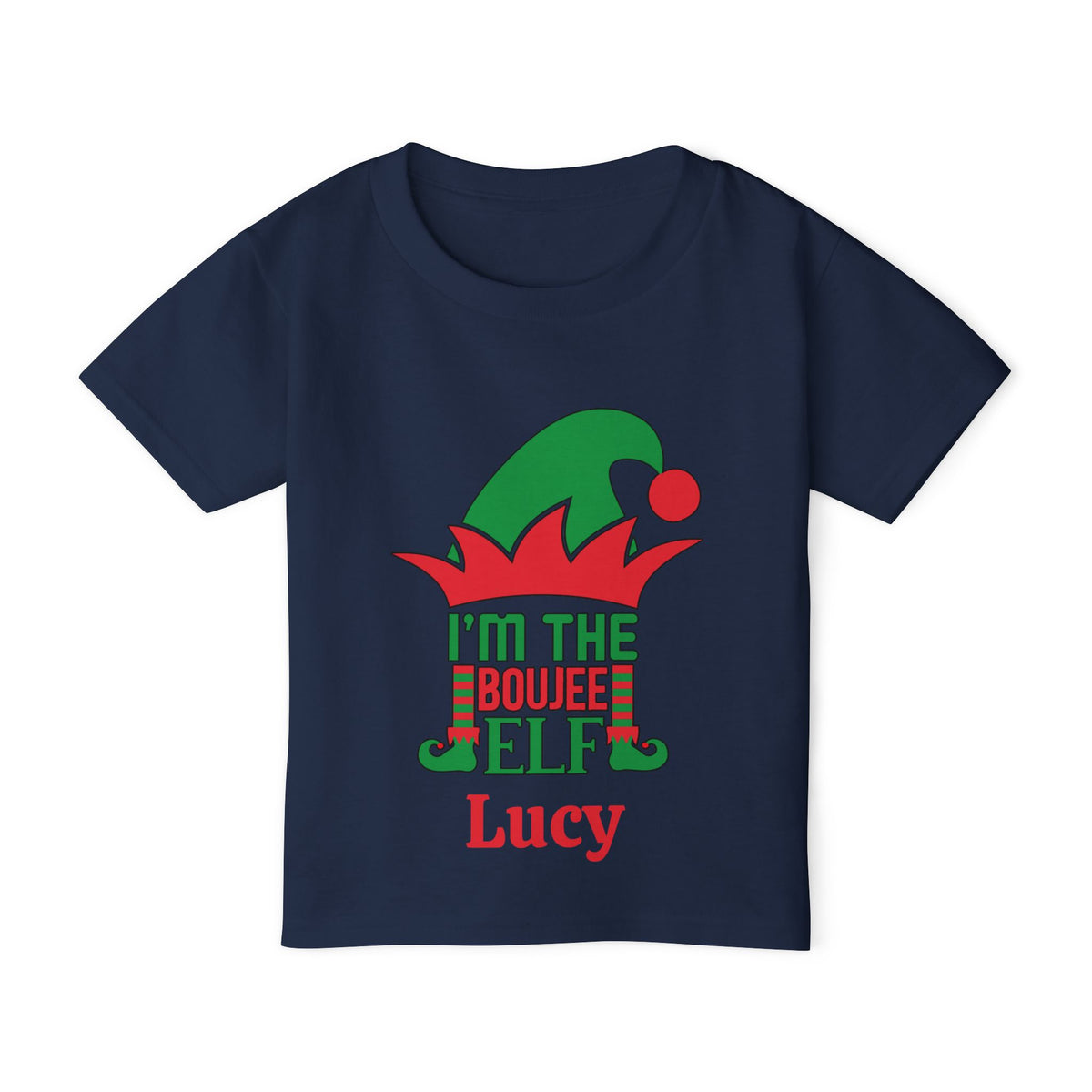 I'm The Boujee Elf Personalized Heavy Cotton™ Toddler T-shirt