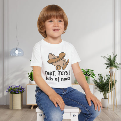 Dirt, Toys, & Lots of Noise Heavy Cotton™ Toddler T-shirt