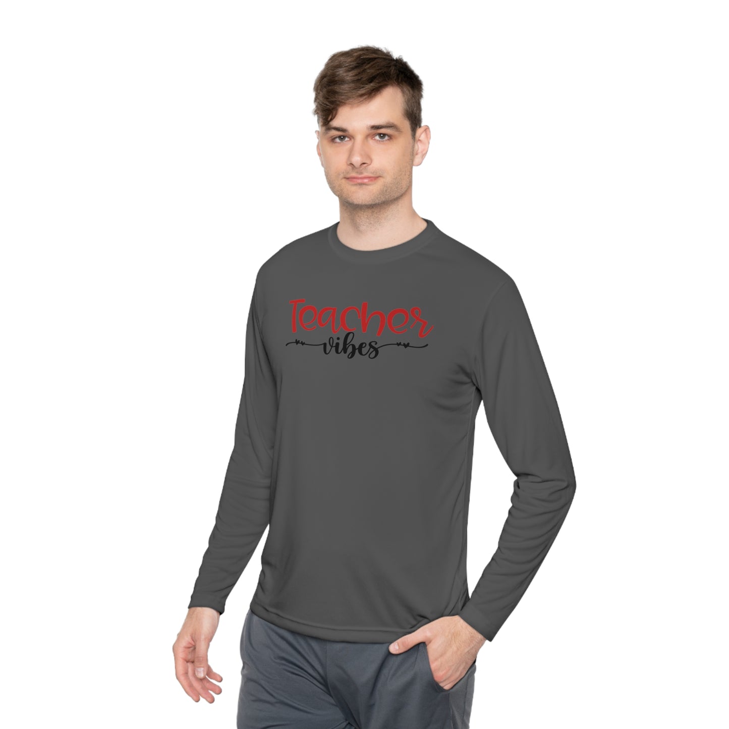 Teacher Vibes Adult Long Sleeve Tee