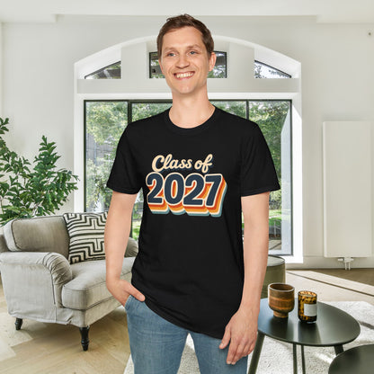 Retro Class of 2027 Adult T-Shirt