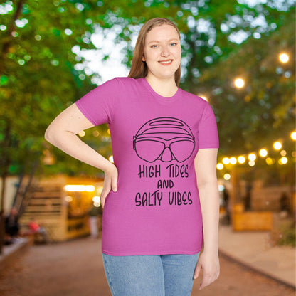 High Tides And Salty Vibes Adult T-shirt