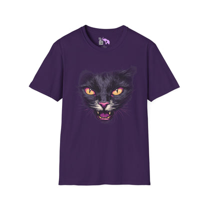 Black Cat Face T-shirt