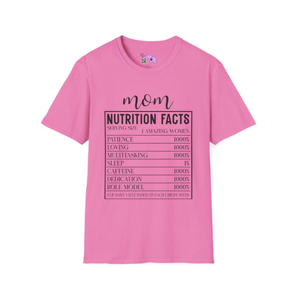 Mom Nutrition Facts Adult T-shirt