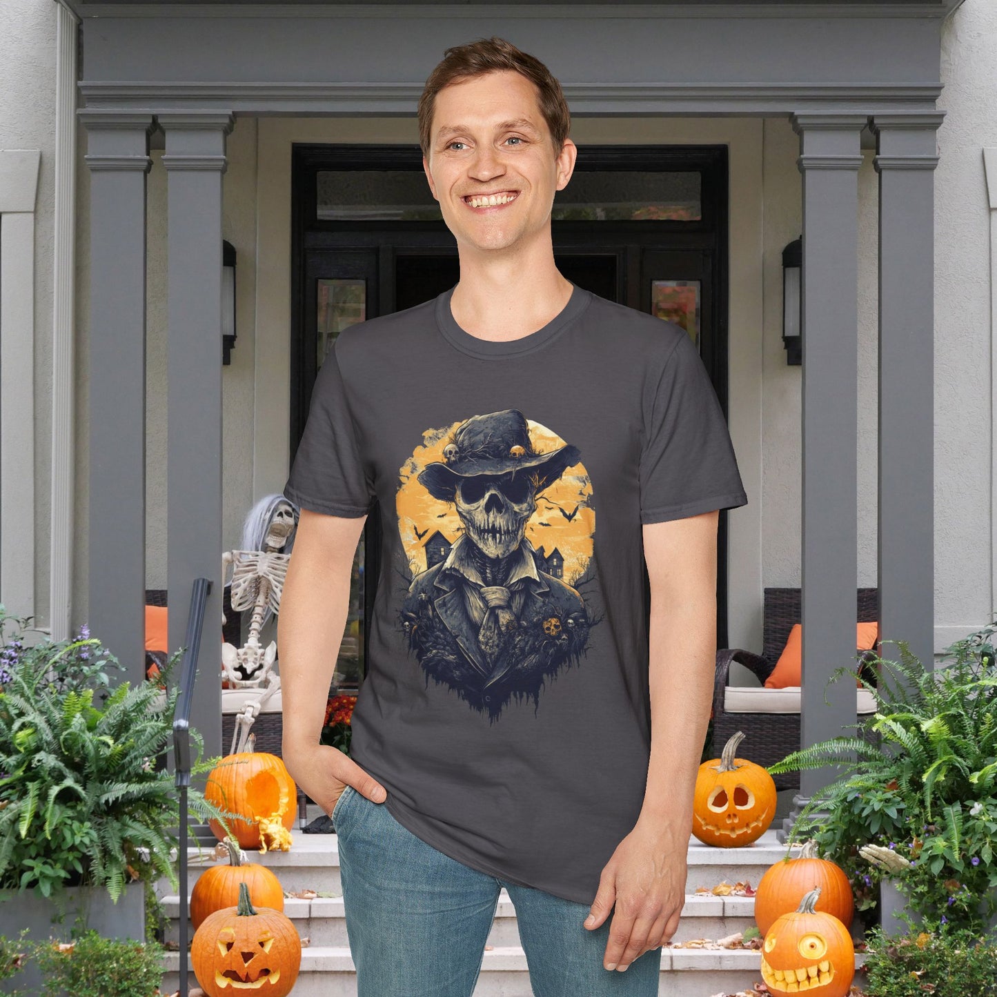 Halloween Scarecrow 2 Adult T-shirt