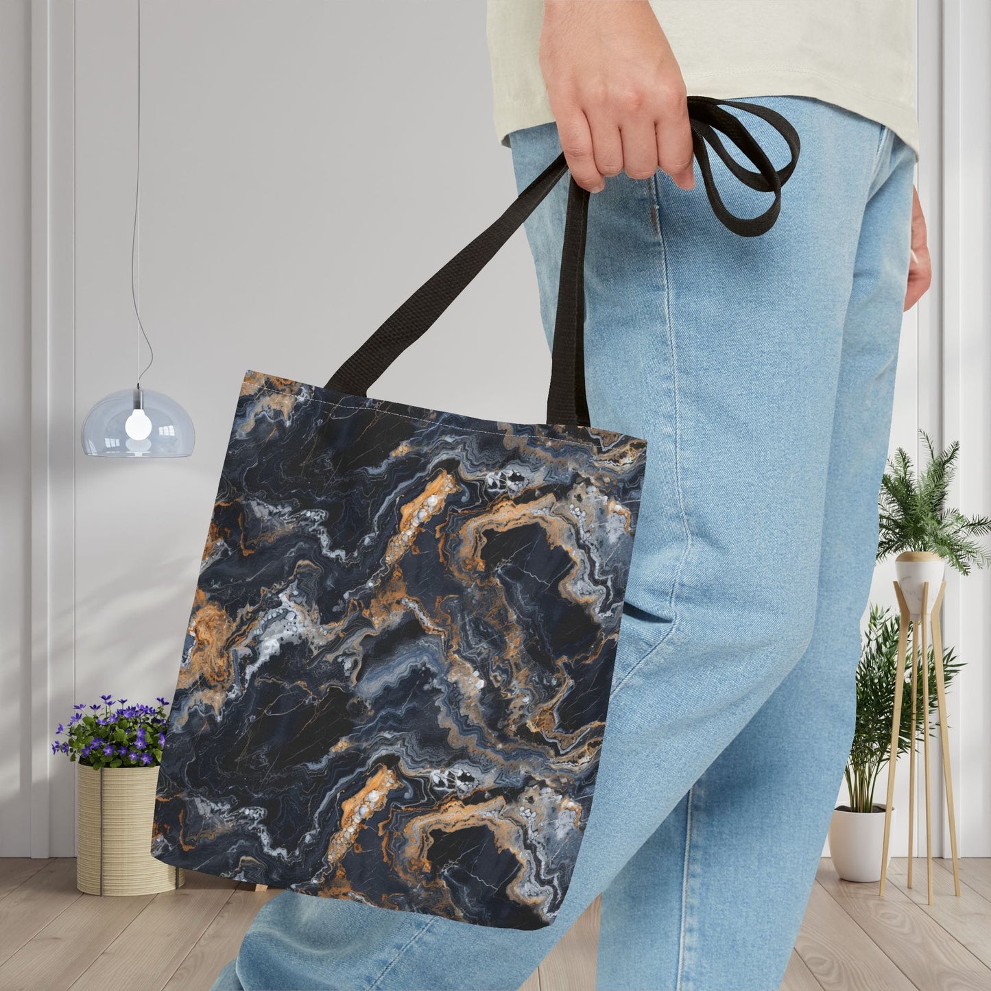 Moonspill Marble Canvas Tote Bag