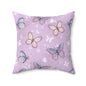 Pastel Wing Parade Throw Pillow