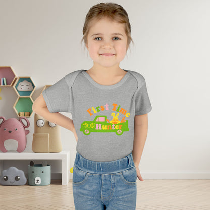 First Time Hunter (Easter) Infant Baby Rib Bodysuit